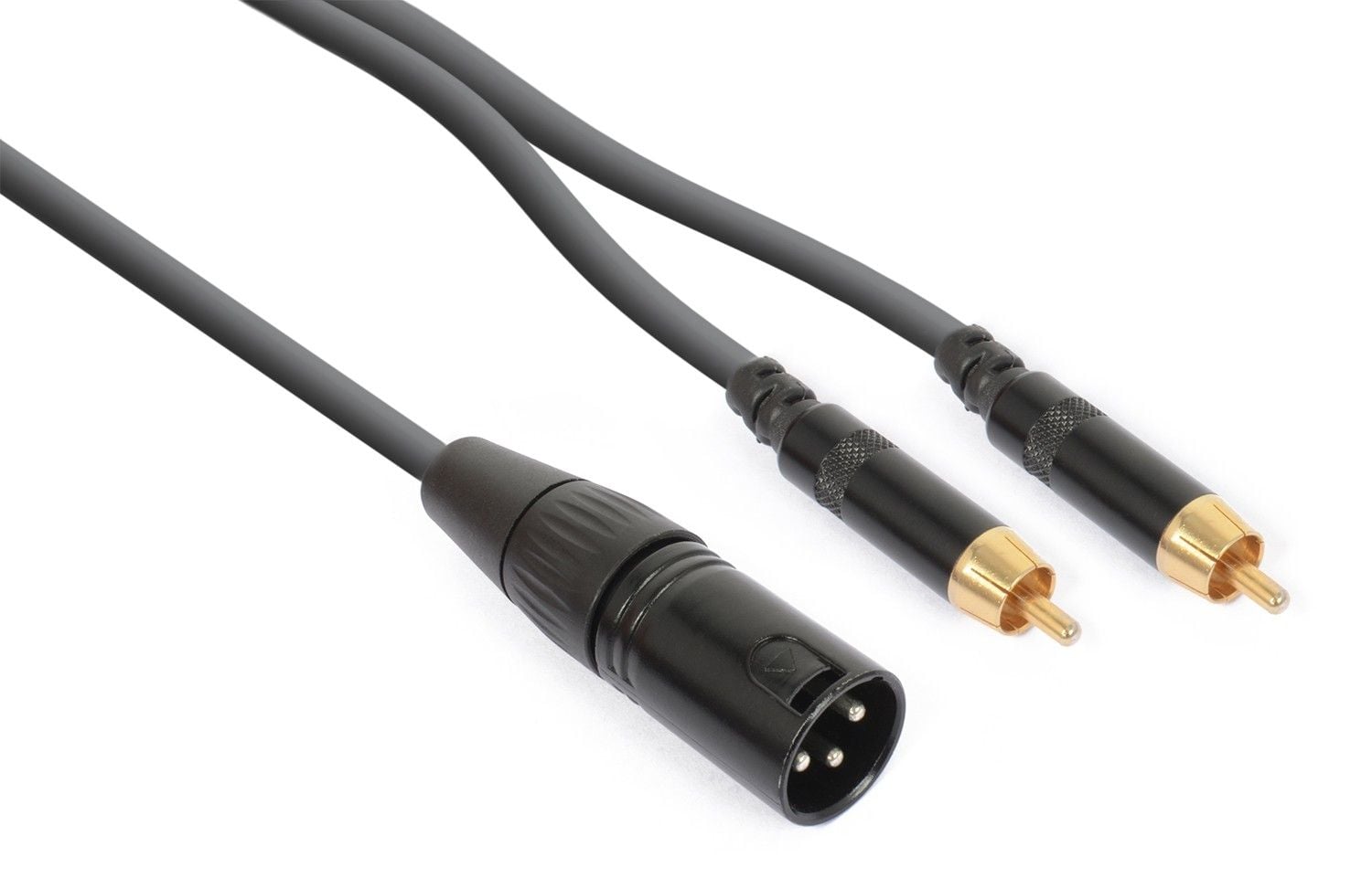 Power Dynamics CX58-1 Cable XLR Macho - 2 RCA Macho 1.5 Metros CX58-1