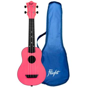 Flight tus-35pk ukelele soprano travel rosa