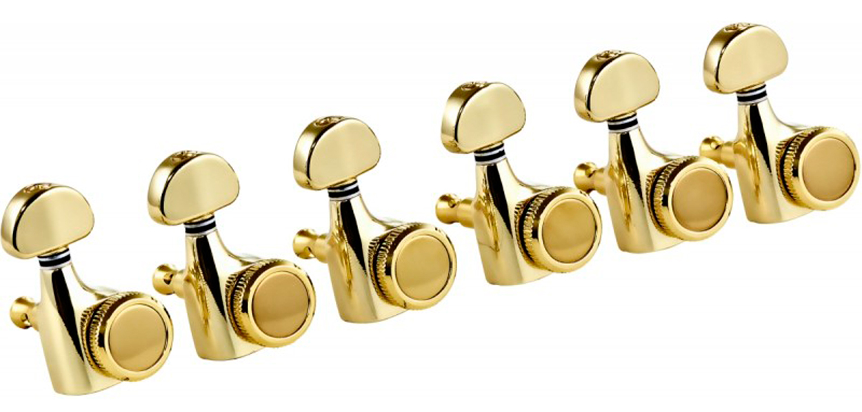 Ortega OTMLOCK6L-GO. Clavijero para Guitarra Gold OTMLOCK6L-GO