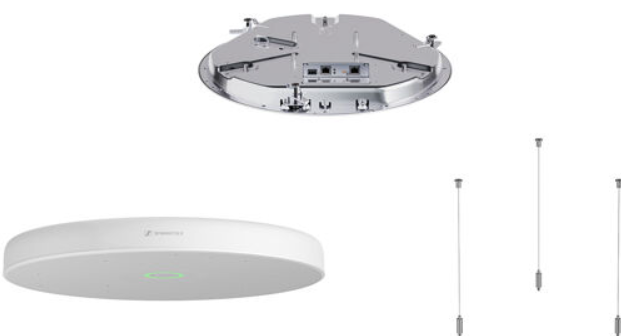 Sennheiser TCC M-S-W TeamConnect Ceiling Medium Blanco con Kit Montaje TCC M-S-W