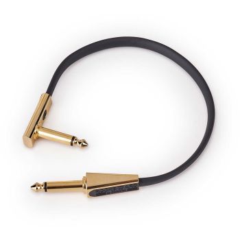 Rockboard flat patch looper/switcher connector cable gold 20 cm