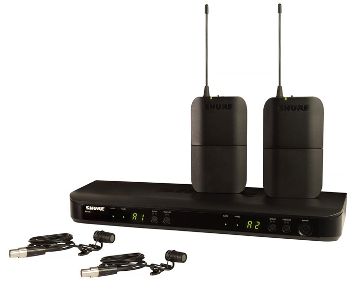 SHURE BLX188 W85 Microfono inalambrico dual de Solapa Presenter BLX-188 W85