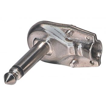 Gewa conector jack 6,3mm mono curvado
