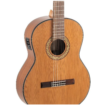 Admira adm02sef guitarra clásica a2 satinada electrificada, serie artesanía