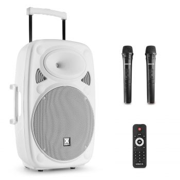 Vonyx verve46w sistema de sonido pa 15 pulgadas bluetooth blanco