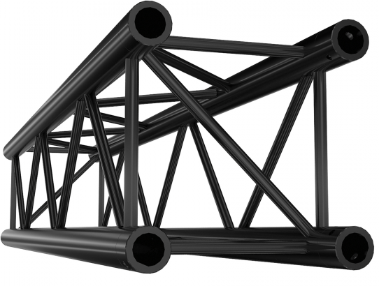 Showtec FQ30250HDB Straight 2500mm Heavy Duty Black Pro-30 Square F Truss FQ30250HDB