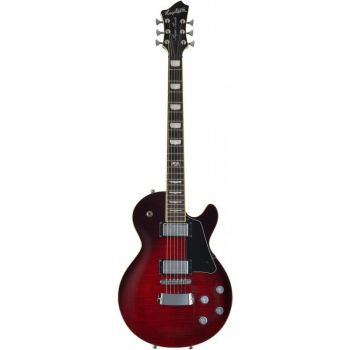 Hagstrom super swede crimson flame 2023 guitarra electrica single cut