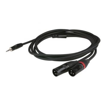 Dap audio flx46 cable minijack stereo / 2 xlr-m de 6 metros