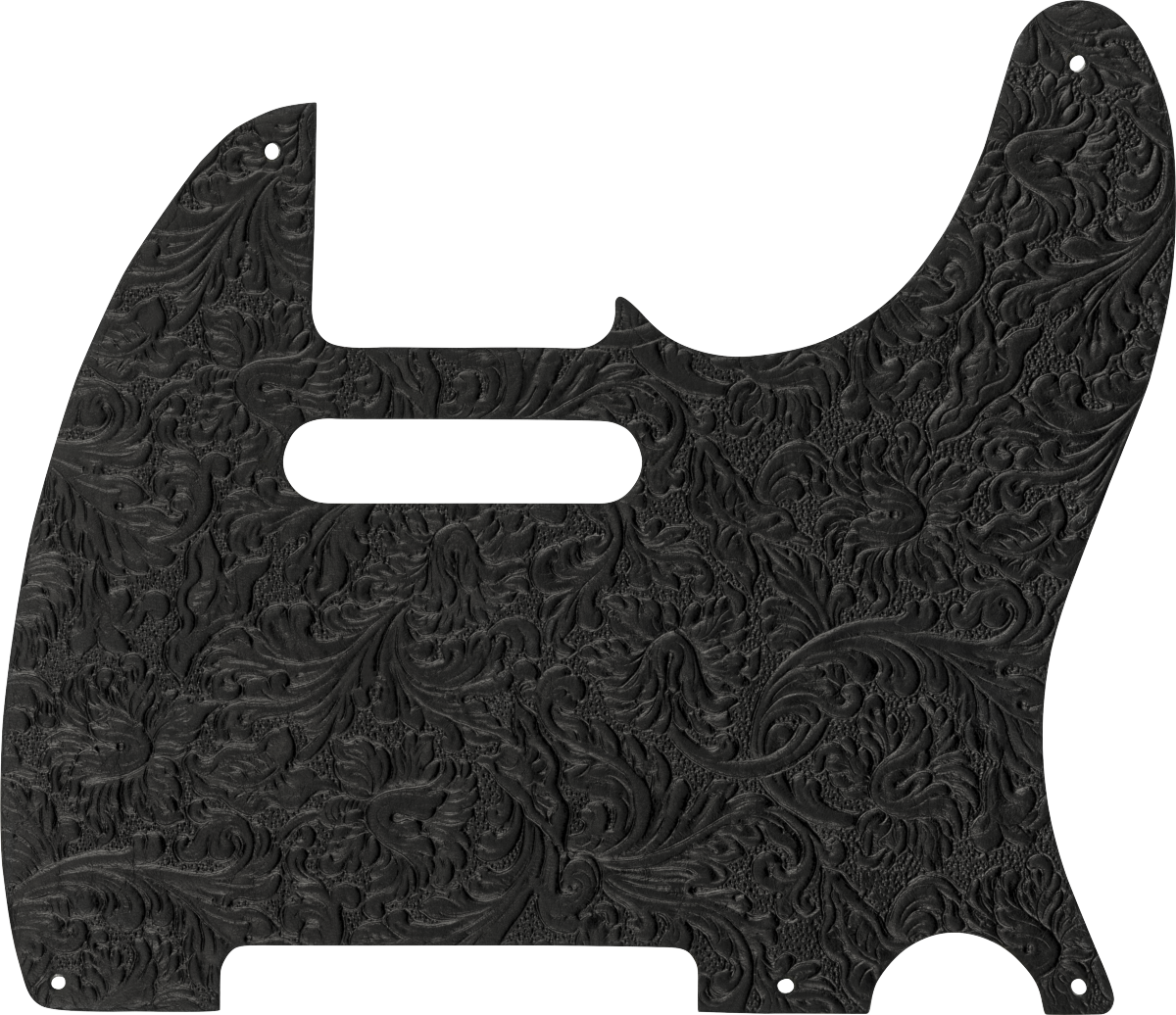 Fender Waylon Jennings Leather Black Golpeador Guitarra Telecaster Waylon Jennings Leather Black