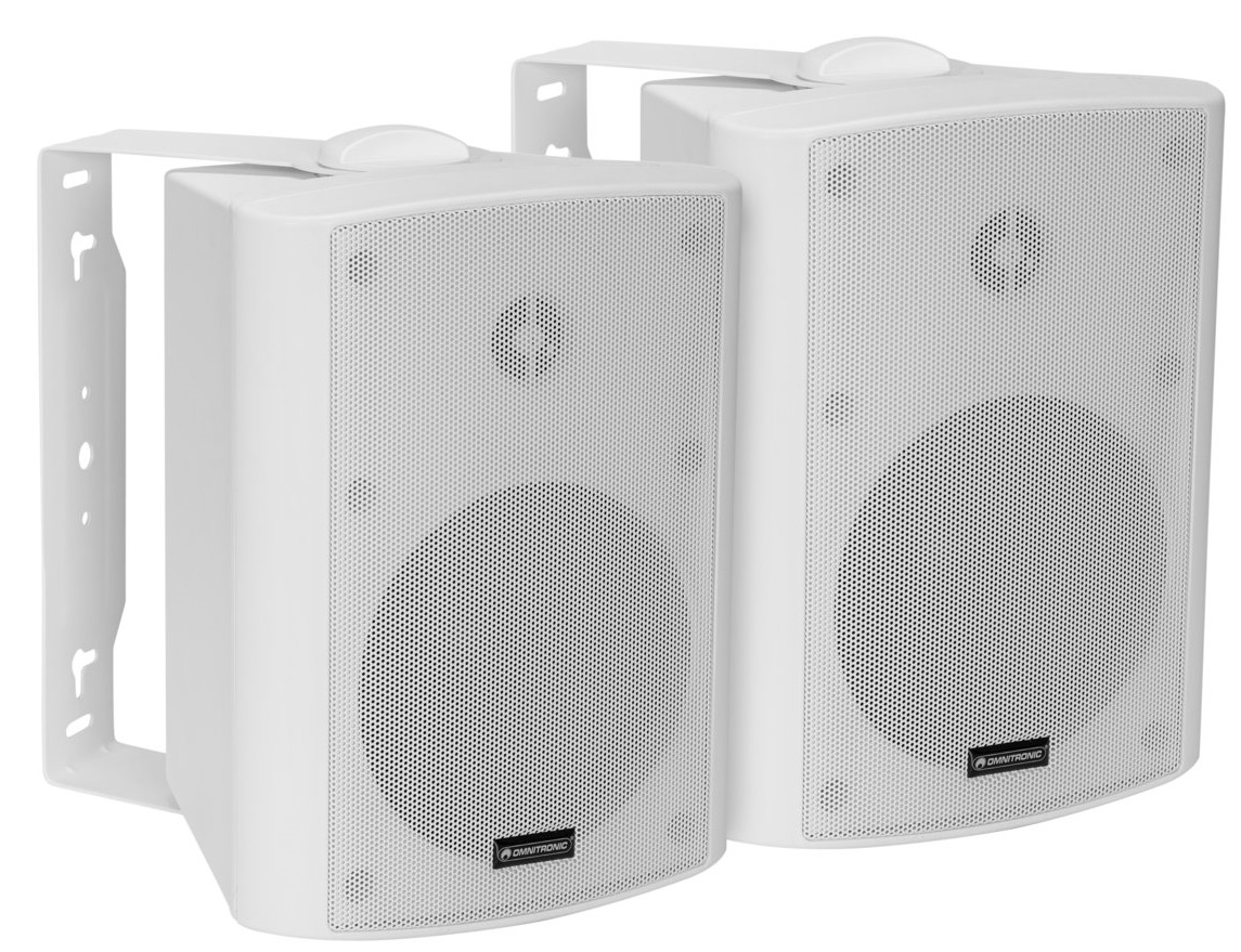 Omnitronic ALP-5A Pareja Altavoces Activos 2 Vias Blancos ALP-5A Blancos
