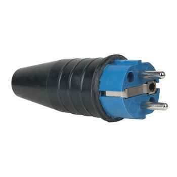 Showtec conector de caucho azul pce schuko 240v