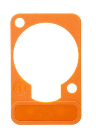 Neutrik DSS 3 Placa de Identificación para Conector Color Naranja DSS 3