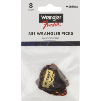 Fender 351 wrangler picks pues de carey pack de 8