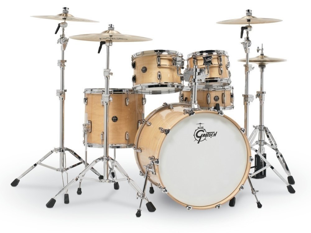 Gretsch Drums RN2-E8246-GN Set Renown Maple Bombo 22 4 Piezas Gloss Natural Set Renown Maple Bombo 22 4 Piezas Gloss Natural