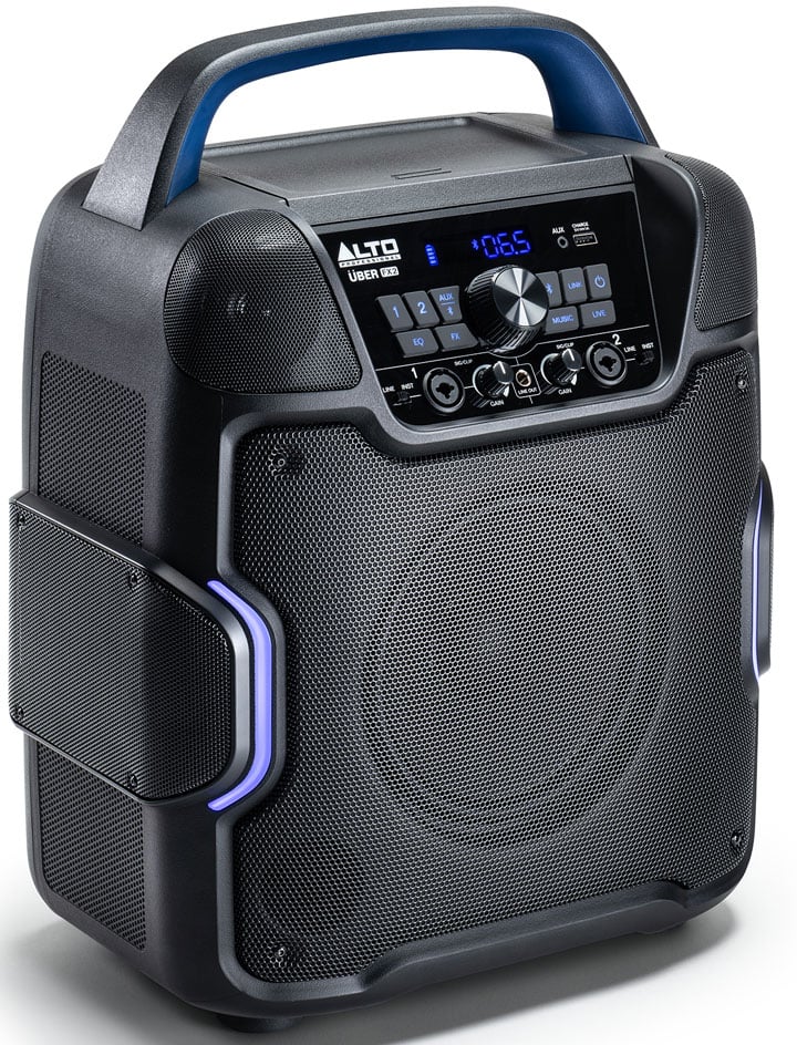 Alto UBER FX2 Sistema PA Portatil de 200 W con Batería Recargable, Bluetooth y Sonido de 320 grados UBER FX2