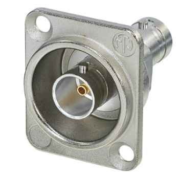 Neutrik nbb75dfg bnc chasis color plata bnc-bnc