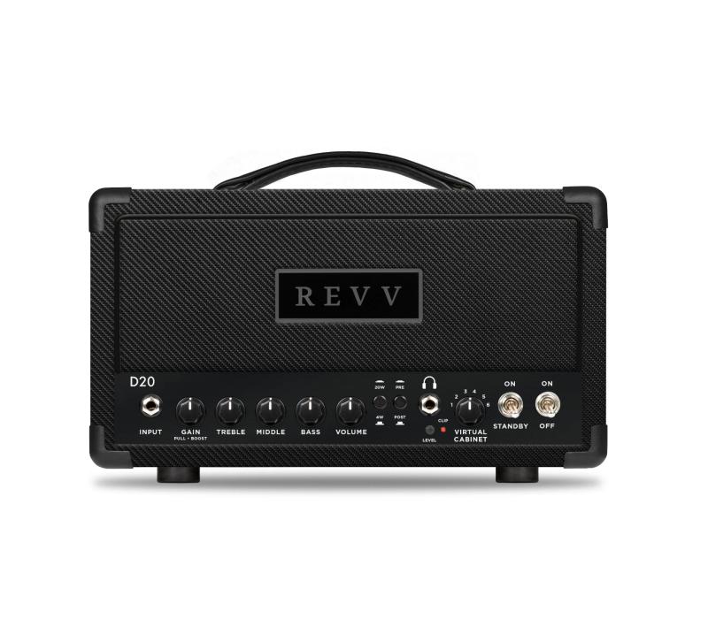 Revv D20 20/4-Watt Tube Headshell - Black Carbon RV-D20TS-BC