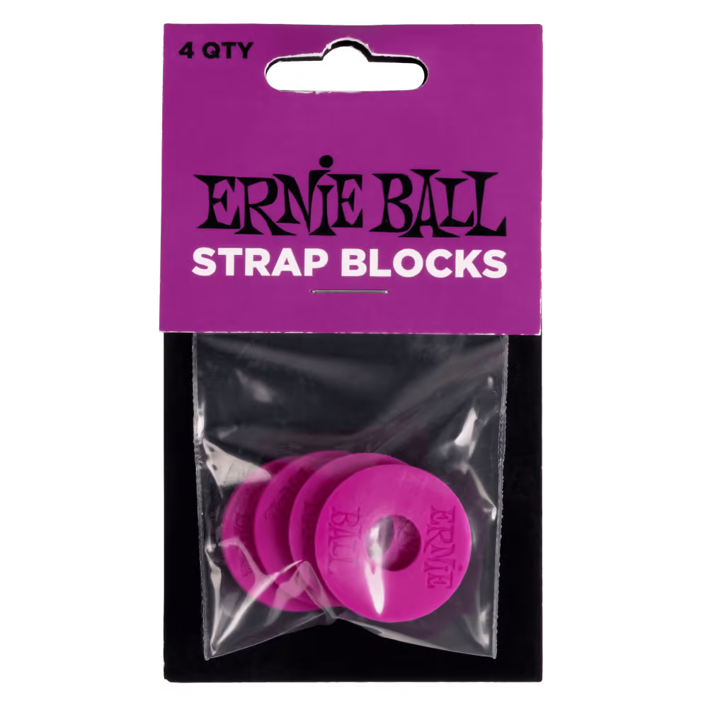 Ernie ball strap blocks 4 pcs - púrpura
