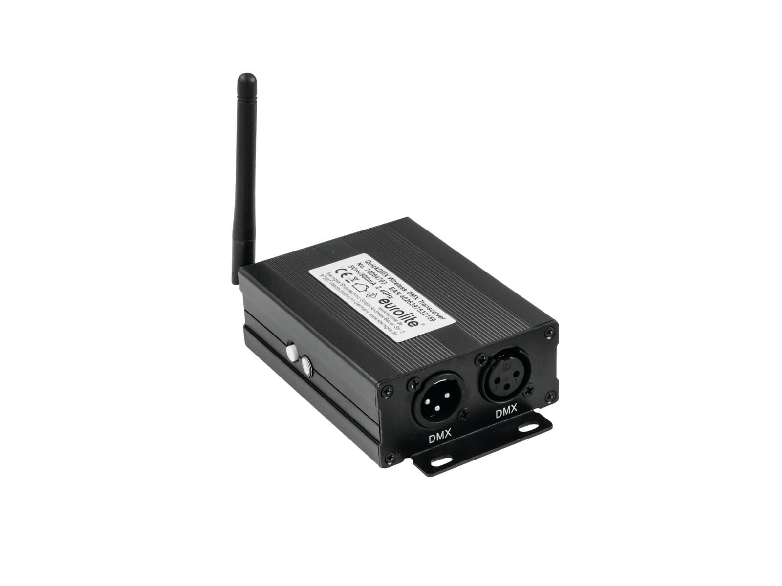Eurolite QuickDMX Wireless Transmisor / Receptor DMX Inalámbrico QuickDMX Wireless transceiver