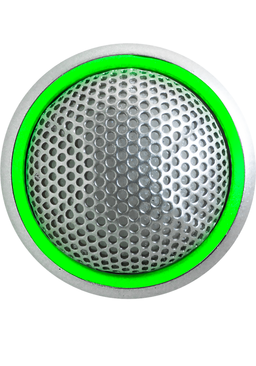 SHURE MX395AL/BI-LED Mic Superficie Bidirec. Bajo Perfil Aluminio XLR5 func. y anillo bicolor MX395AL/BI-LED
