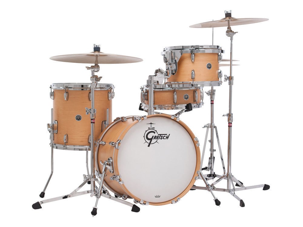 Gretsch Drums GB-J483-SN Set USA Brooklyn Bombo 18 Pulgadas Satin Natural Set USA Brooklyn Bombo 18 Pulgadas Satin Natural