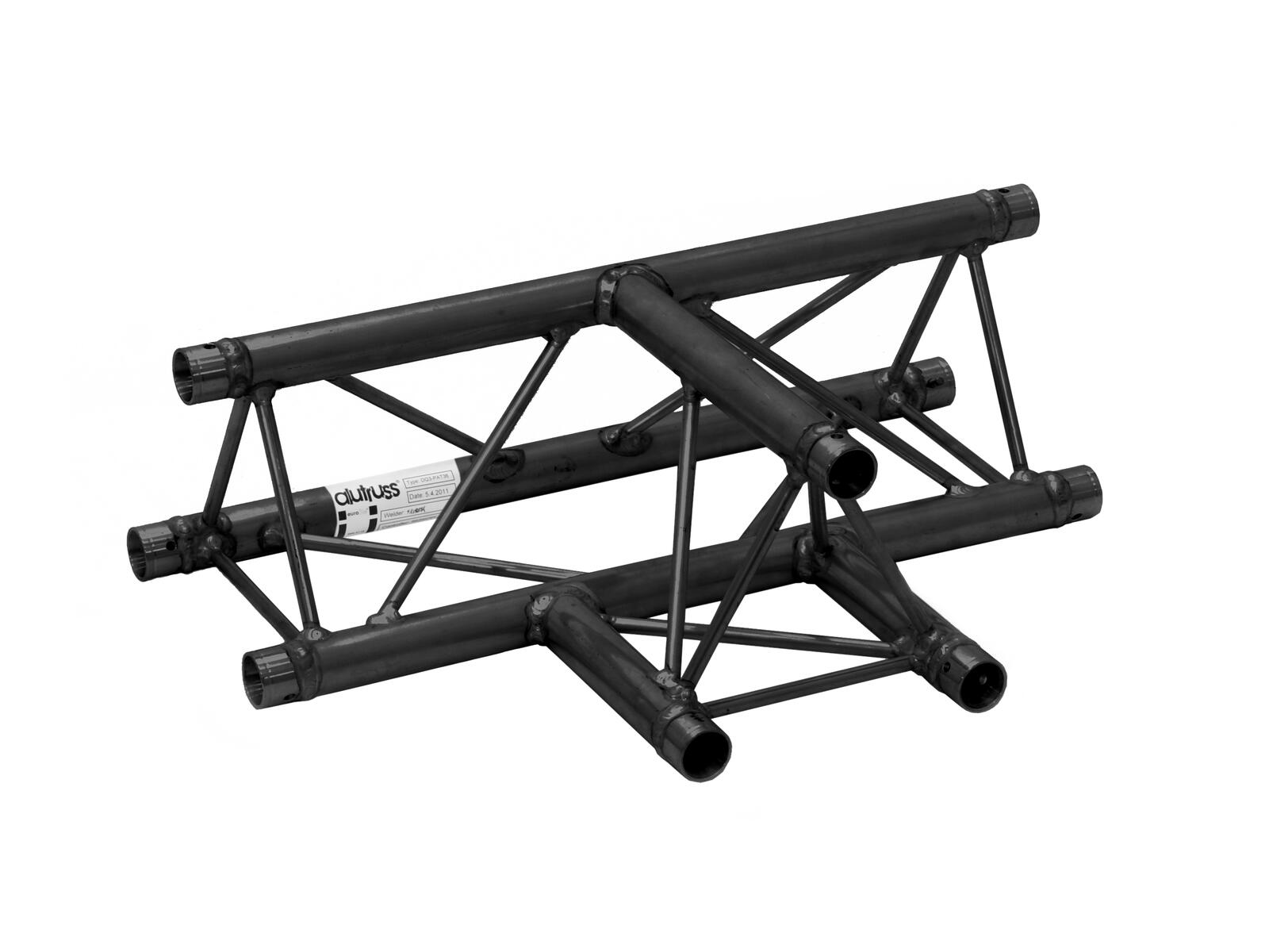 Alutruss Truss Triangular DQ3-SPAT36 3-way T-Piece 90 Grados Negro Truss Triangular DQ3-SPAT36 3-way T-Piece 90 Grado