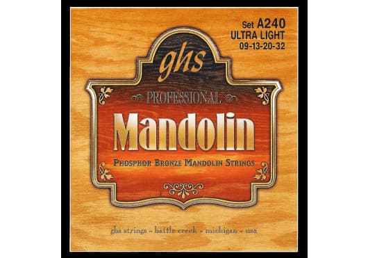 GHS Juego Mandolina Phosphor Bronze Ultra Light 9-32 CGHA240