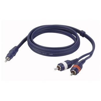 Dap audio fl30 cable mini jack / 2 rca macho de 6 metros