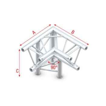 Showtec corner 90 down left apex down esquina triangular 3 direcciones gt30013