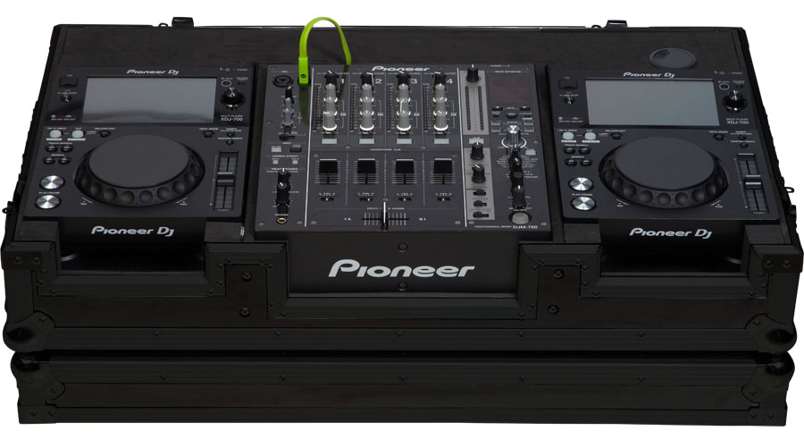 Walkasse WMCD-1012GLIIBK Flight Case Pioneer XDJ-700 ó CDJ-350/ DJM-750MK2 Negra (Ruedas) WMCD-1012GLIIBK