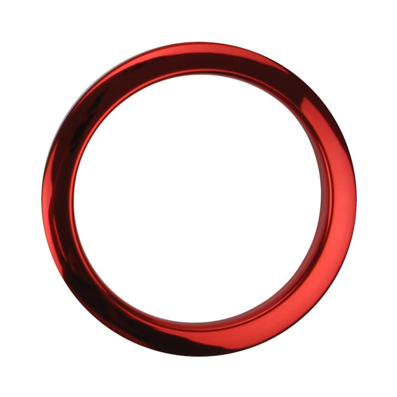 Bass Drum Os HCR5 5" Refuerzo de agujero de parche de bombo Rojo Chrome HCR5 5" Red Chrome Drum O's Refuerzo de agujero de