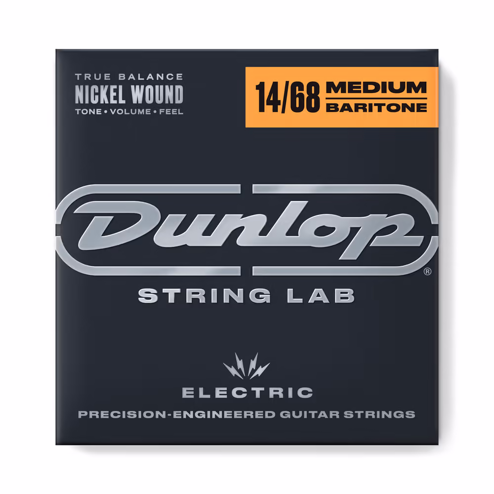 Dunlop Juego Eléctrica Nickel Medium Baritone 14-68 CDUDEN1468