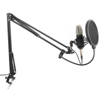 Vonyx 173503 conjunto estudio / micro de condensor con soporte y paravientos