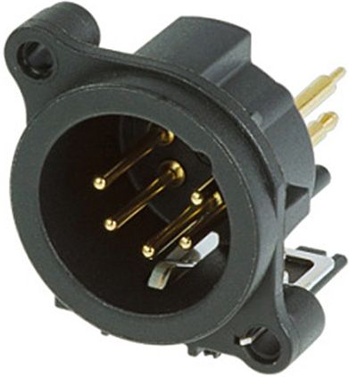 Neutrik NC5 MAV Conector Chasis XLR macho 5 Pines NC5MAV Conector Chasis XLR 5 pines