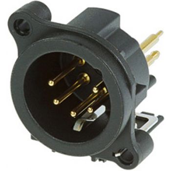 Neutrik nc5 mav conector chasis xlr macho 5 pines