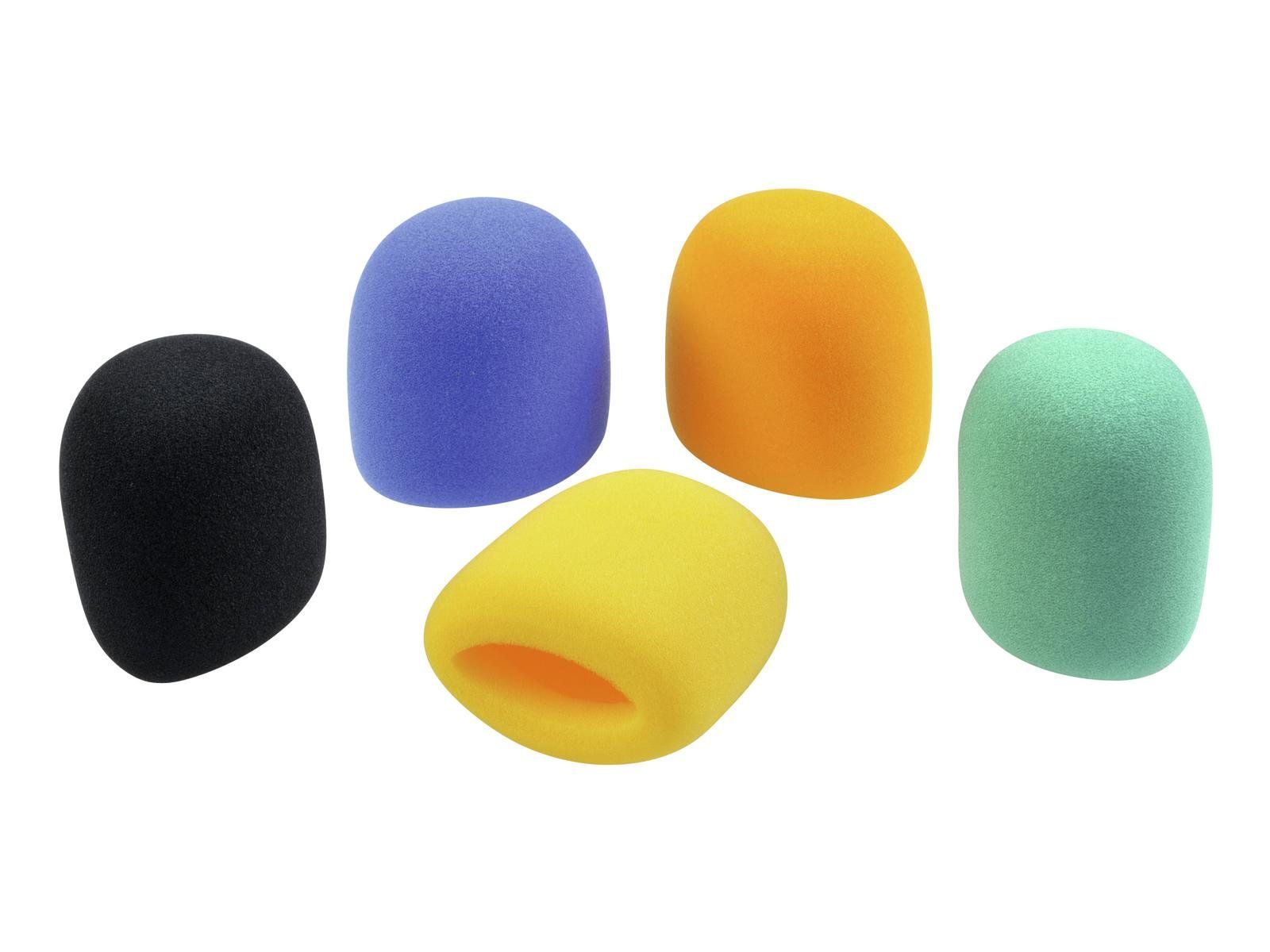 Omnitronic Microphone Windshield Set 5 colors PAck Antivientos Micrófono Microphone Windshield Set 5 colors