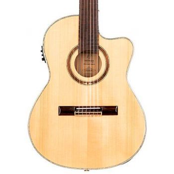 Ortega rce138-t4. guitarra acústica + funda