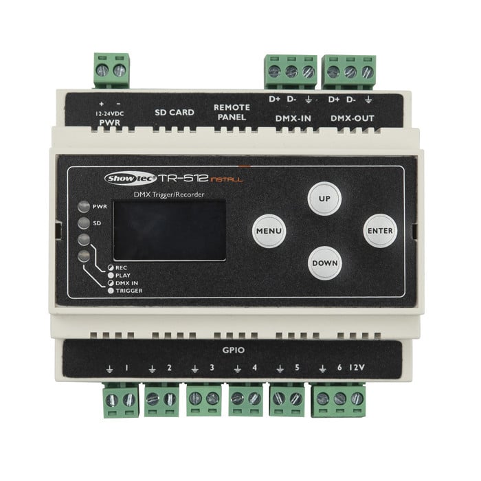 Showtec TR-512 Install Din-rail Grabador/Reproductor DMX TR-512 Install Din-rail