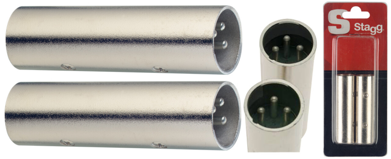 Stagg 2 XLR M / Adaptador XLR M AC-XMXMH