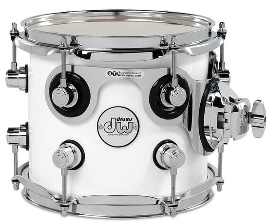 Drum Workshop DDLG0708STWH Tom 8 Pulgadas Design White Gloss DDLG0708STWH