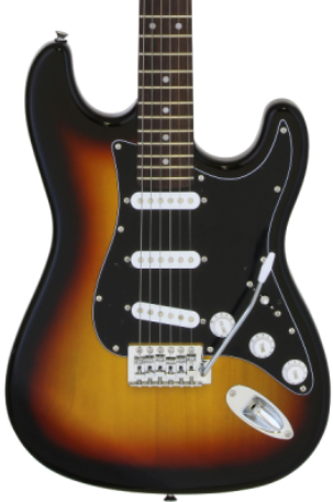 Aria STG003SPL3TS Guitarra Eléctrica Tipo Stratocaster Sombreada STG003SPL3TS