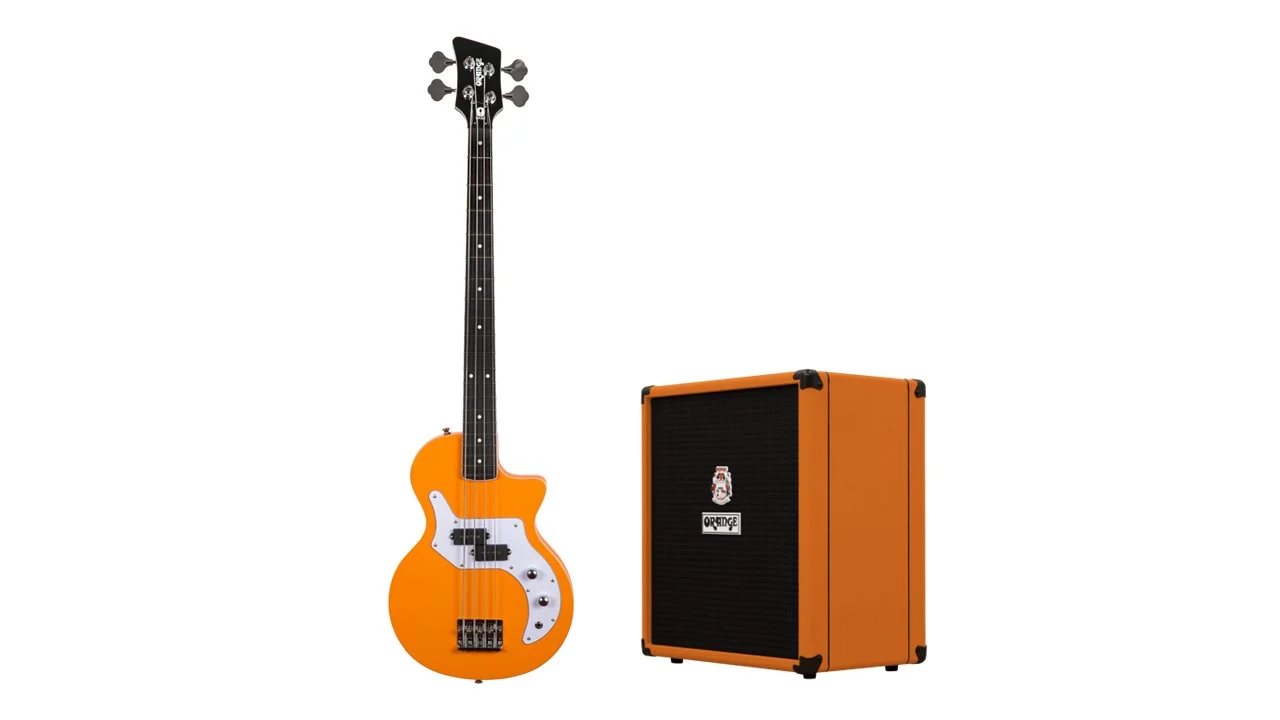 Orange o-bass orange pack, bajo o-bass orange y amplificador crush bass 50.