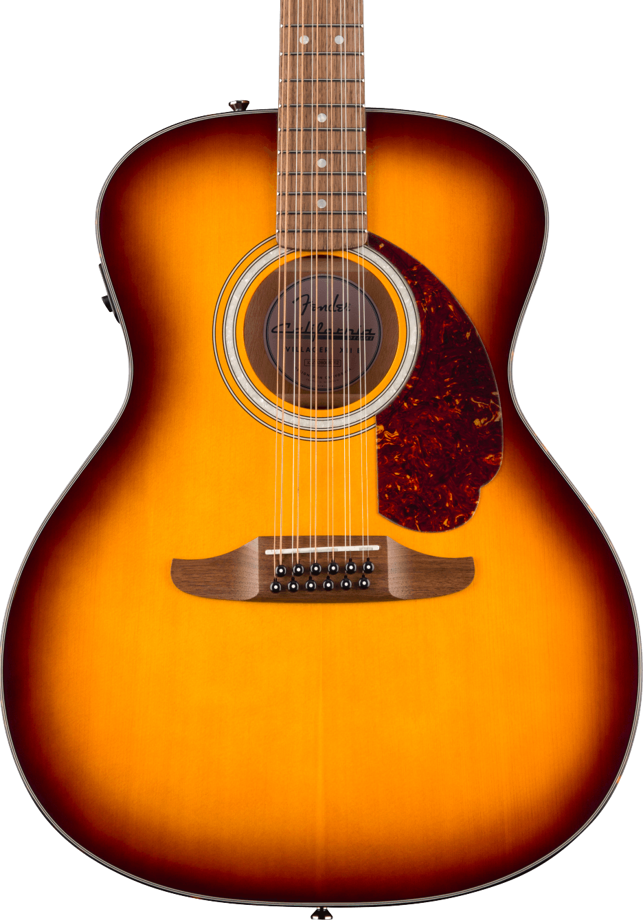 Fender California Deluxe Villager E Honey Sunburst Guitarra Acústica California Deluxe Villager E Honey Sunburst