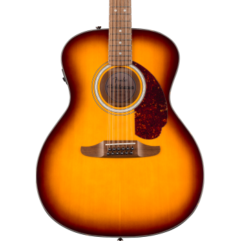 Fender california deluxe villager e honey sunburst guitarra acústica