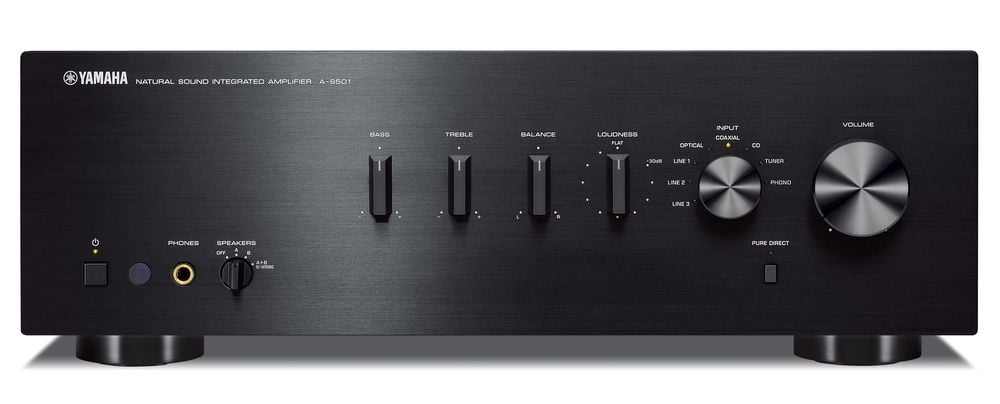YAMAHA AS501 BK Amplificador Stereo HiFi AS501 AS501 Black