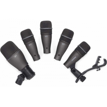 Samson dk705 pack de micros dinámicos para batería. incluye 4xq72