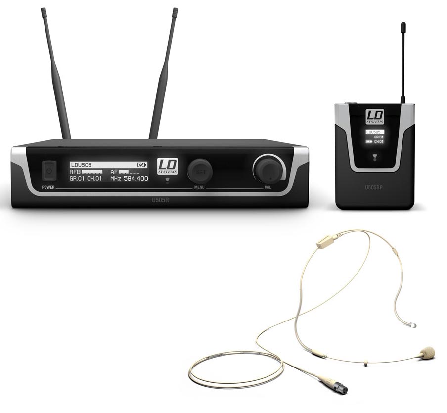 LD SYTEMS U505 BPHH Microfono Inalambrico diadema color carne U505 BPHH