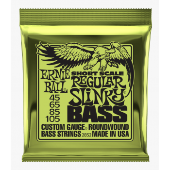 Ernie ball 2852 regular slinky short scale cuerdas para bajo 45-105