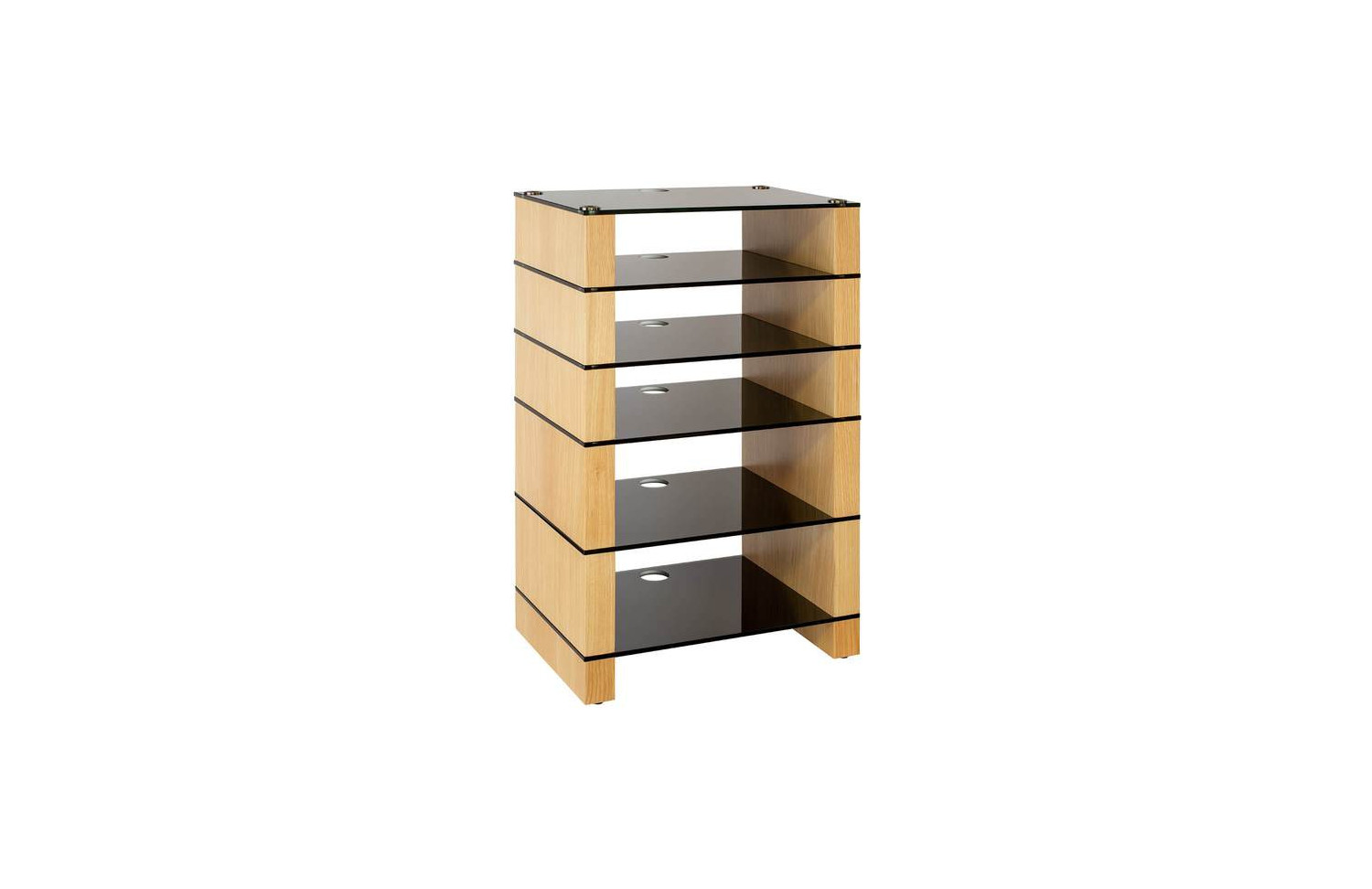 BLOK Stax 960 Mueble Hi-Fi Roble ,Cristal Traslucido Stax 96