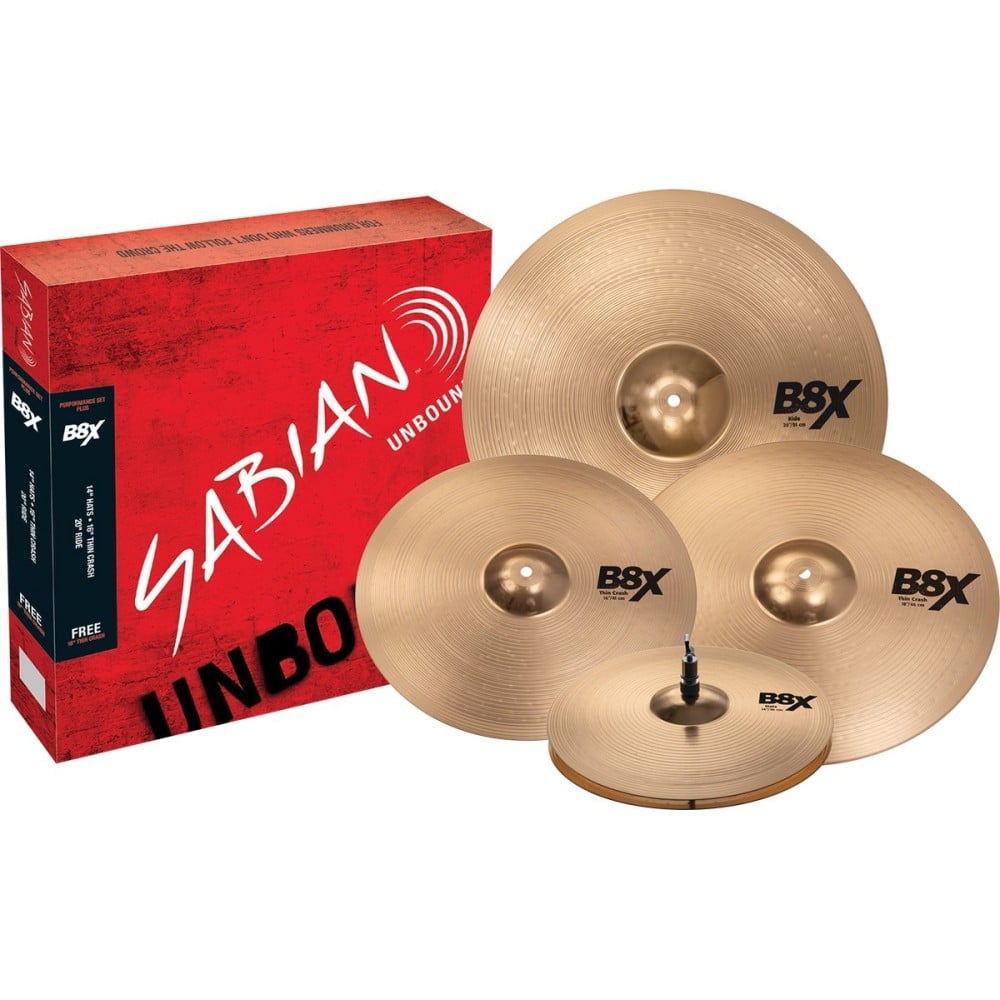 Sabian B8X Performance Set Plus 45003XG Set de Platos B8X Performance Set Plus. Hi-Hats 14", Crash 16" T